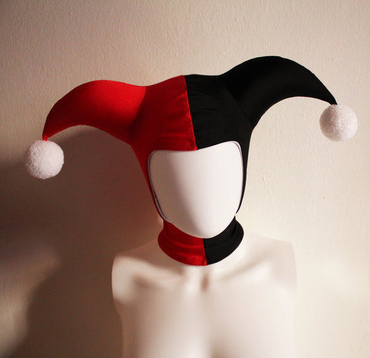 Cappello giullare rosso nero