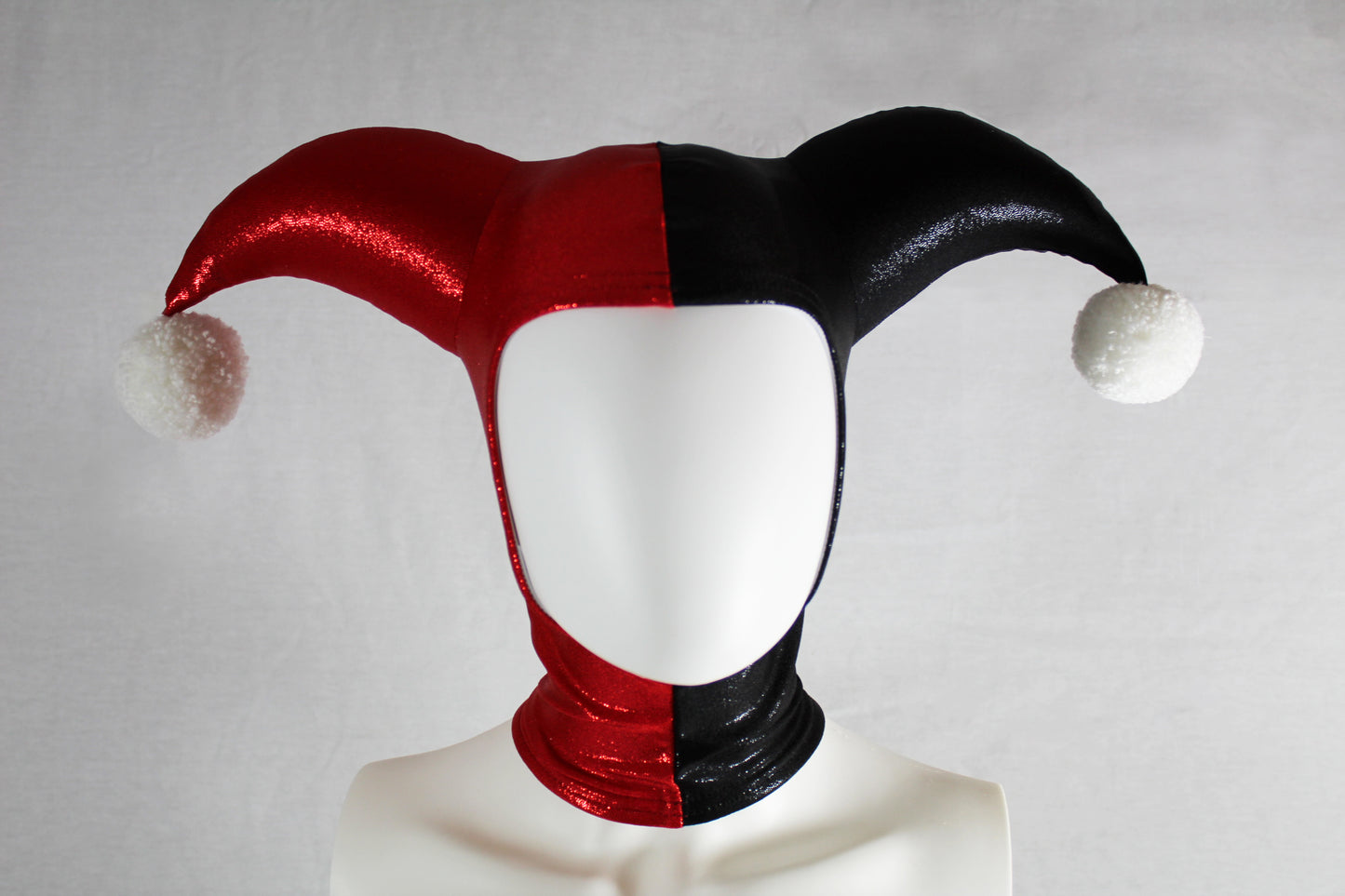 Cappello giullare rosso nero Sparkle